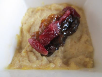 Altamiras’s version of almendrada, a courtly dish, goes well with a tart summer fruit purée, like sieved raspberry, or home-made winter apricot, plum and cranberry conserves. © Vicky Hayward, 2026