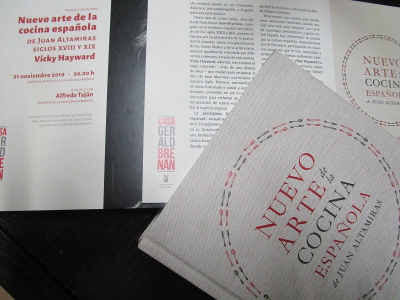 How does food writing fit within hispanism? A conversation with Alfredo Taján was held at the Casa Gerald Brenan.