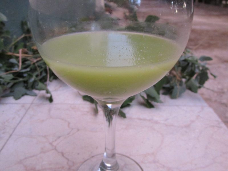 Freshly pressed, cloudy verjuice.