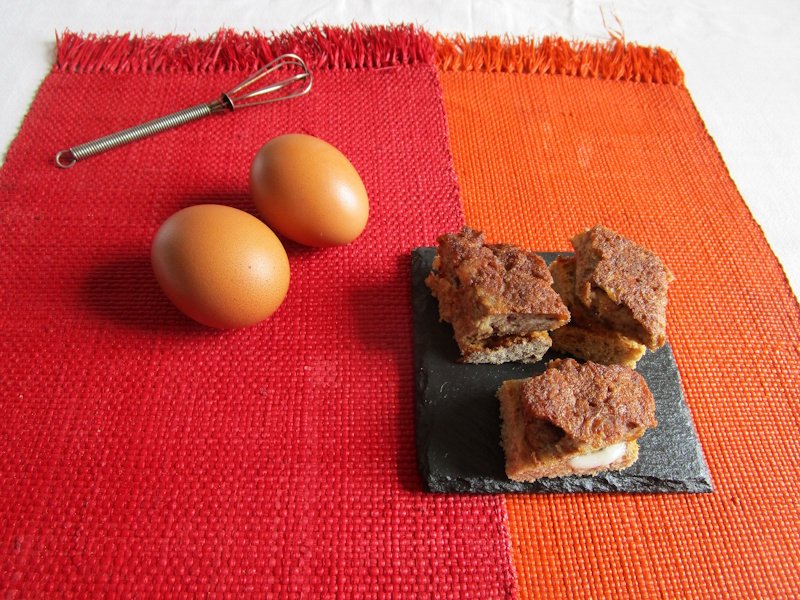 Lamb fritters to feed a crowd, cut up to lay on on bite-sized croutons of spelt-flour bread to pick-up as snacks. Lamb fritters to feed a crowd, cut up to lay on on bite-sized croutons of spelt-flour bread to pick-up as snacks.