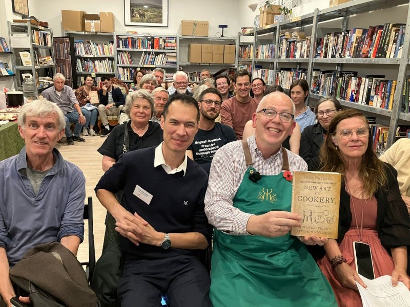 The Secret Kingdoms’ celebration of the “New Art of Cookery” paperback was a dialogue with tasting of 18th-century flavours in the bookshop.